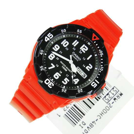 Casio Analog Quartz Red Mens Watch MRW-200HC-4B MRW200HC