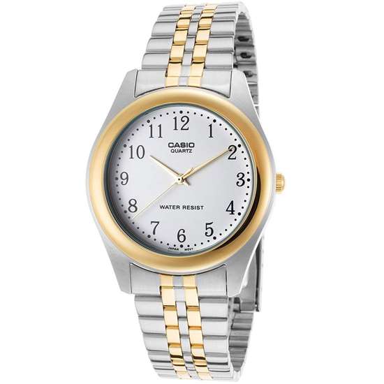 Casio Enticer MTP-1129G-7B MTP1129G-7B Two Tone Mens Dress Watch