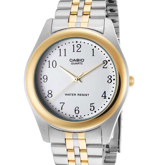 Casio Enticer MTP-1129G-7B MTP1129G-7B Two Tone Mens Dress Watch