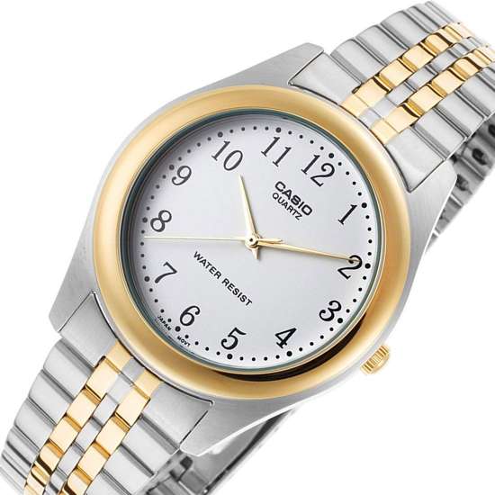 Casio Enticer MTP-1129G-7B MTP1129G-7B Two Tone Mens Dress Watch