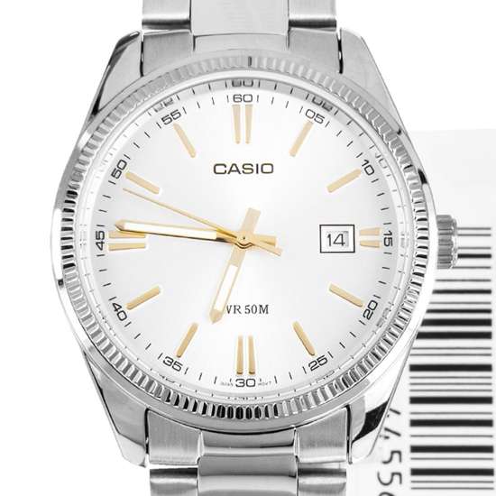 Casio White Dial Gold Marker Mens Watch MTP-1302D-7A2 MTP1302D