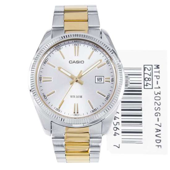 MTP-1302SG-7A MTP1302SG Casio Two Tone Gents Dress Watch