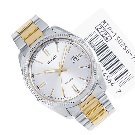 MTP-1302SG-7A MTP1302SG Casio Two Tone Gents Dress Watch
