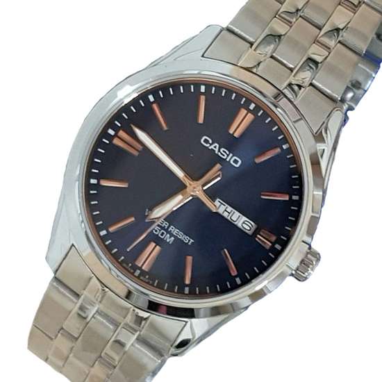 Casio MTP1335D-2A2 MTP-1335D-2A2V Blue Dial Male Enticer Watch