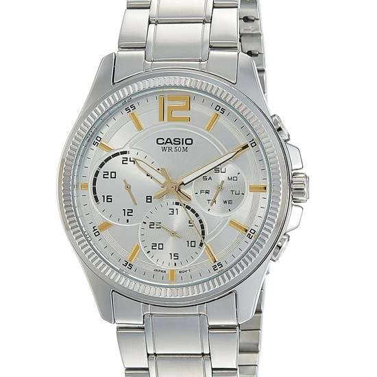 Casio MTP-E305D-7 MTPE305D-7A Male Stainless Enticer Watch