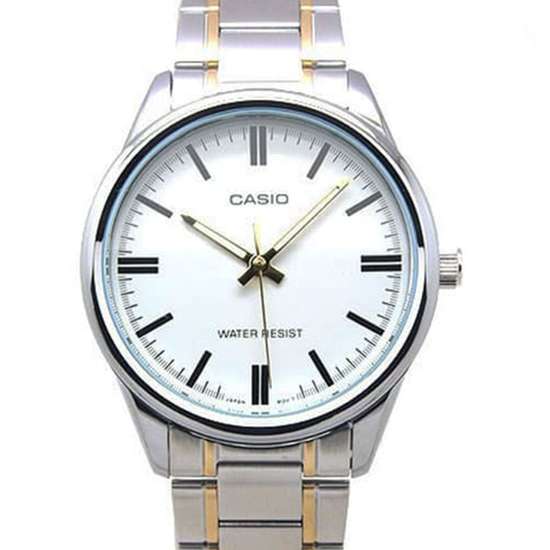 Casio Quartz Enticer MTP-V005SG-7A MTPV005SG-7A Two Tone Watch