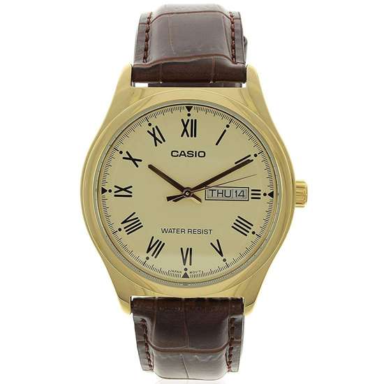Casio Mens Leather Watch MTP-V006GL-9B MTP-V006GL-9