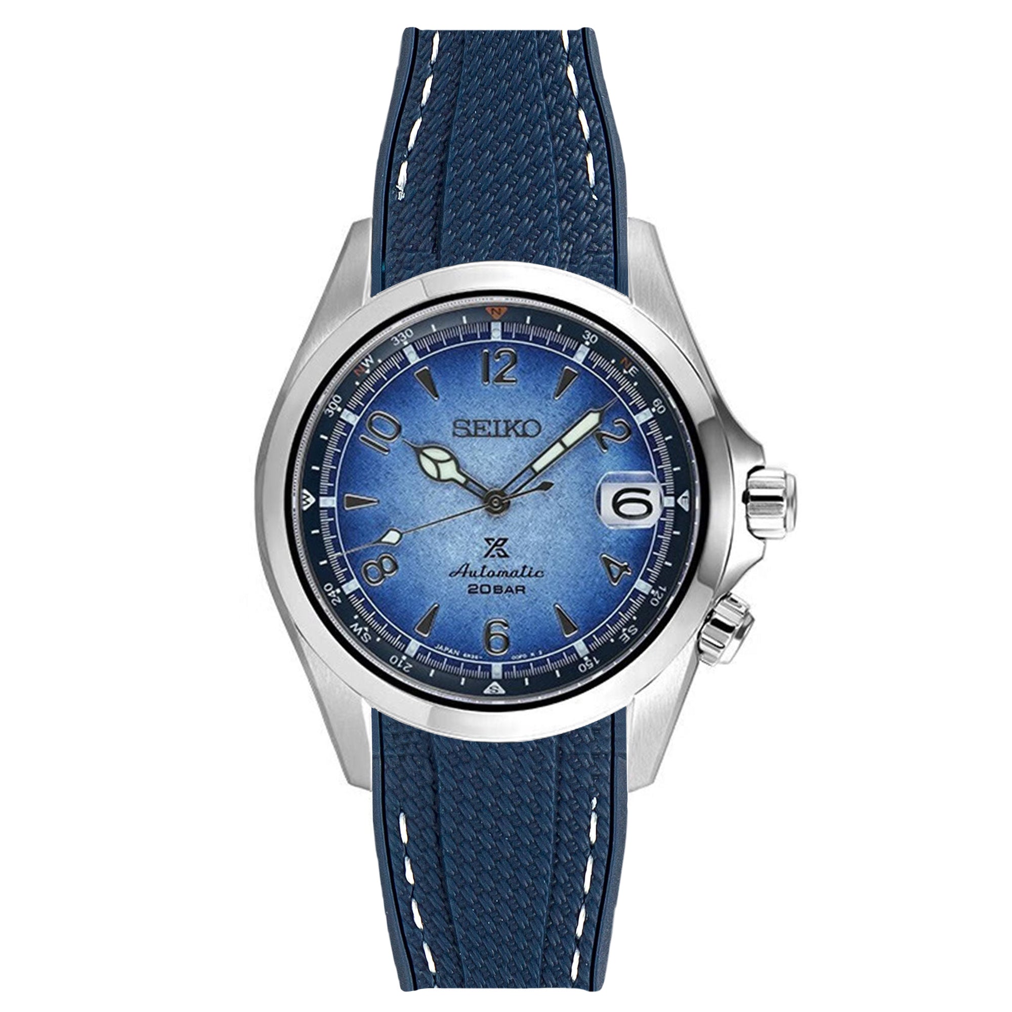 #color_navy with white stitch