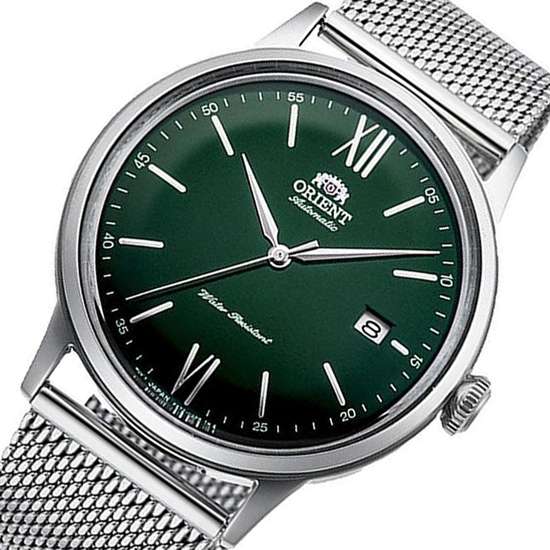 Orient Bambino Contemporary RA-AC0018E10B RA-AC0018E Mesh Green Dial Watch