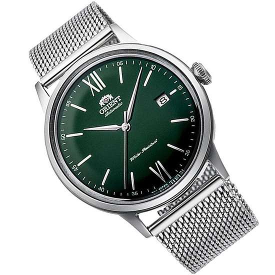 Orient Bambino Contemporary RA-AC0018E10B RA-AC0018E Mesh Green Dial Watch