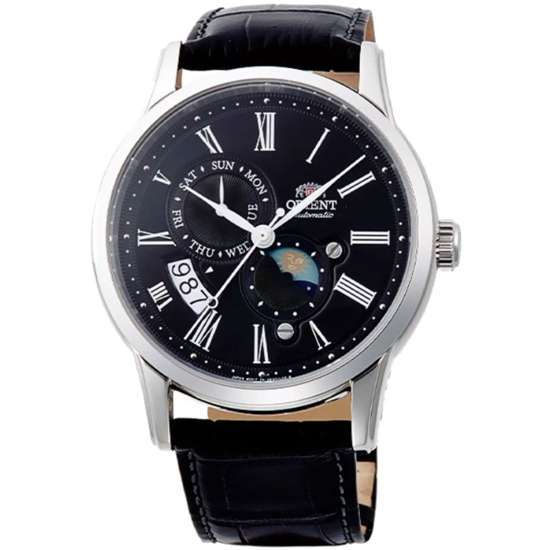 Orient Sun Moon RA-AK0010B RA-AK0010B10B Leather Watch