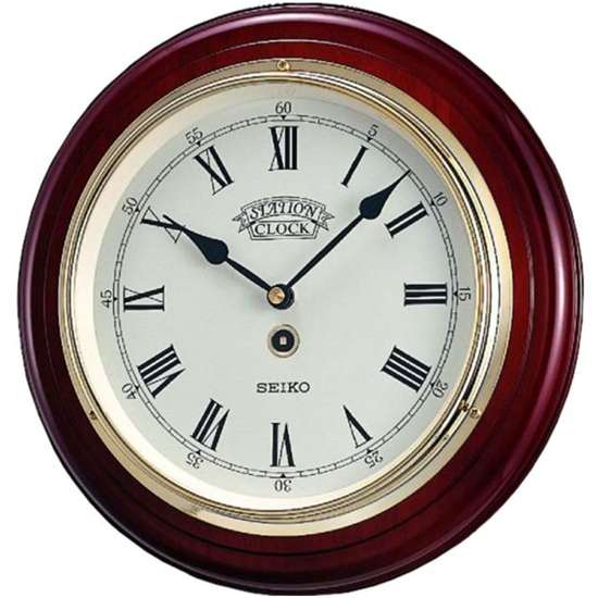 Seiko QXA144B Wooden Wall Clock (Singapore Only)