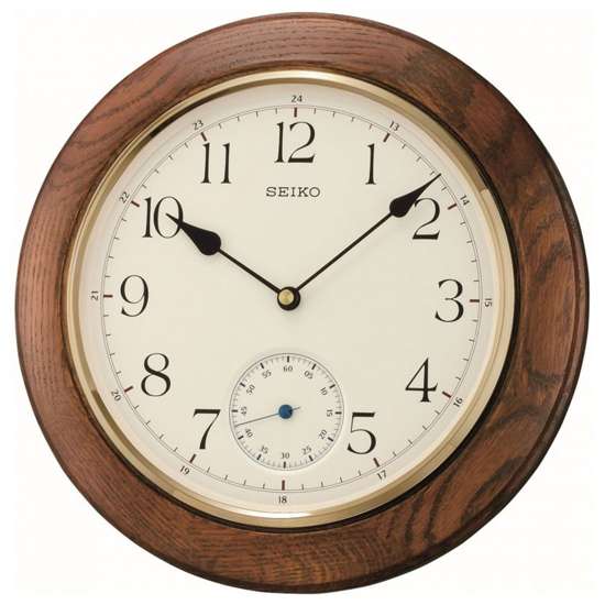 Seiko Wooden Wall Clock QXA432B QXA432BN (Singapore Only)