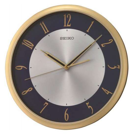 Seiko QXA753GN QXA753G Analog Standard Gold Wall Clock
