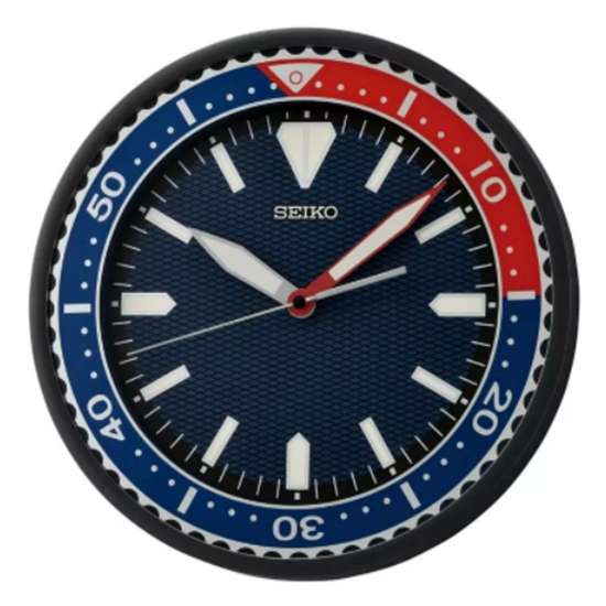 Seiko Blue Diver Design Wall Clock QXA791JL QXA791J QXA791-J