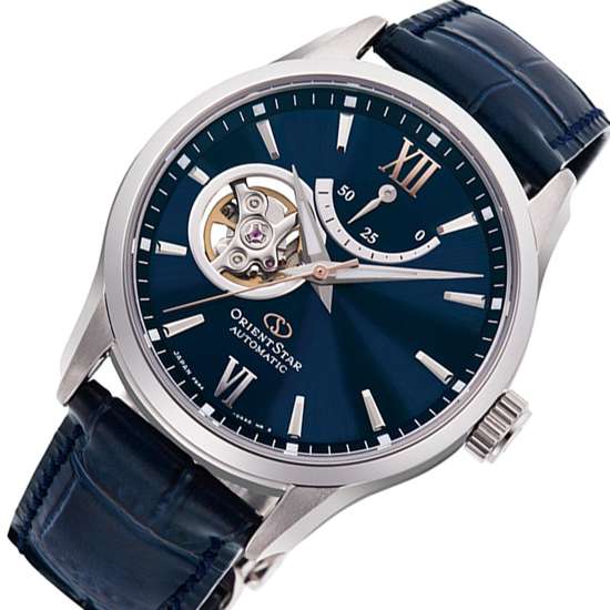 Orient Star RE-AT0006L RE-AT0006L00B Automatic Blue Semi Skeleton Watch