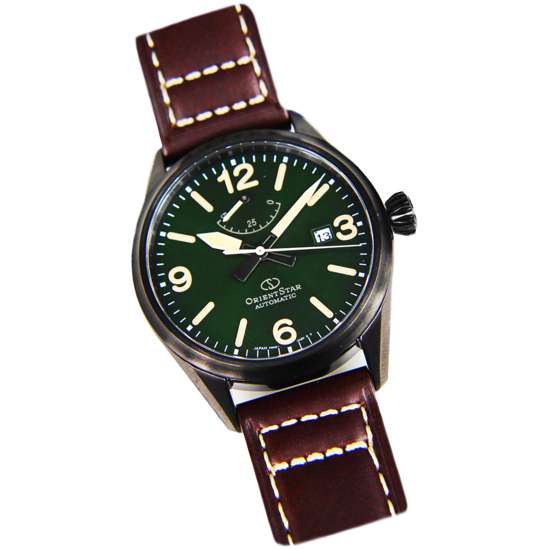 Orient Star RE-AU0201E RE-AU0201E00B Automatic Green Dial Leather Watch