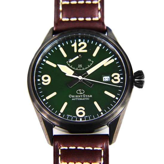 Orient Star RE-AU0201E RE-AU0201E00B Automatic Green Dial Leather Watch
