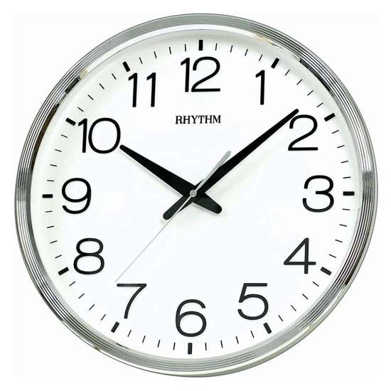 Rhythm CMG494BR19 Silent Silky Analog Circular Wall Clock