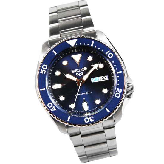 SBSA001 Seiko 5 Automatic Made in Japan Blue Dial Sports Watch