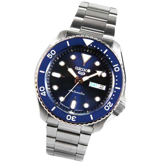 SBSA001 Seiko 5 Automatic Made in Japan Blue Dial Sports Watch