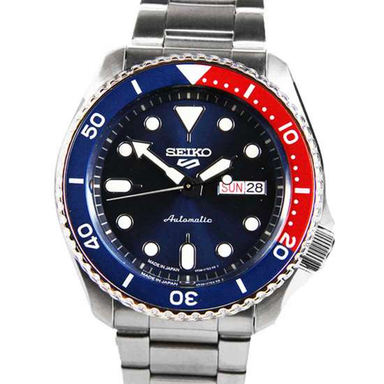 SBSA003 Seiko 5 Automatic Made in Japan Blue Dial Sports Watch