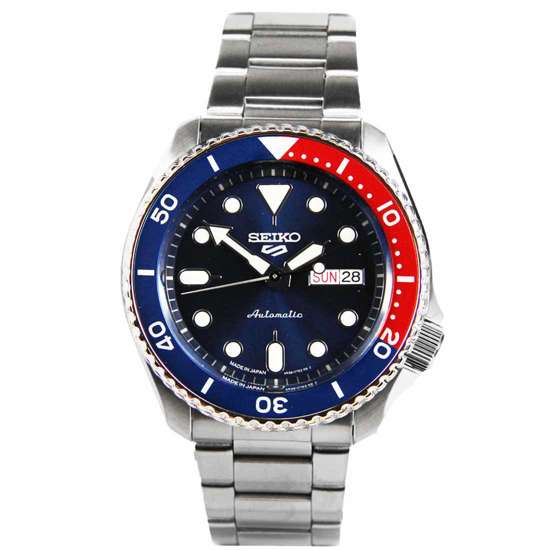 SBSA003 Seiko 5 Automatic Made in Japan Blue Dial Sports Watch
