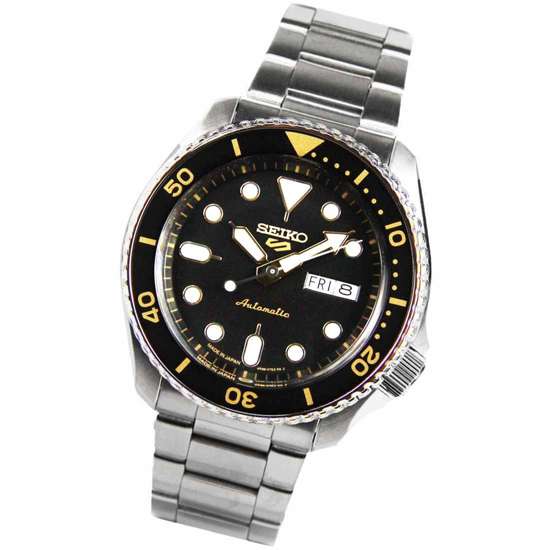 Seiko 5 Automatic SBSA007 Made in Japan Black Dial Sports Watch