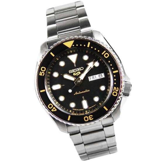 Seiko 5 Automatic SBSA007 Made in Japan Black Dial Sports Watch