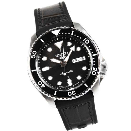 Seiko 5 Automatic SBSA027 Japan Made Leather Rubber Watch