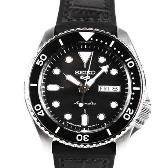 Seiko 5 Automatic SBSA027 Japan Made Leather Rubber Watch