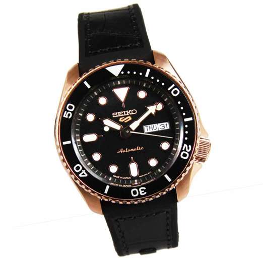Seiko 5 Automatic SBSA028 Japan Made Leather Rubber Watch