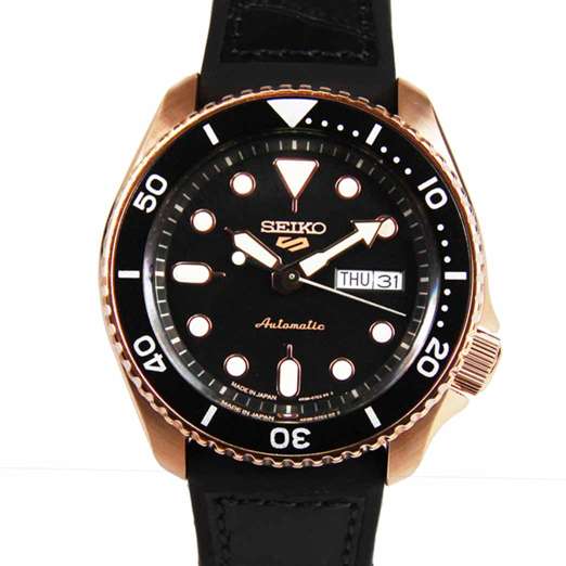 Seiko 5 Automatic SBSA028 Japan Made Leather Rubber Watch