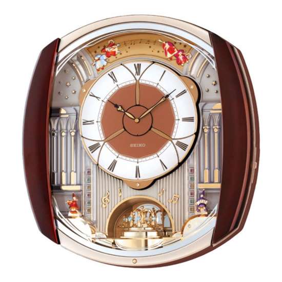 Seiko Melodies in Motion Swarovski Wall Clock QXM250B (Singapore Only)