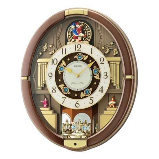 Seiko Melodies in Motion Wall Clock QXM384B QXM384-B QXM384BT