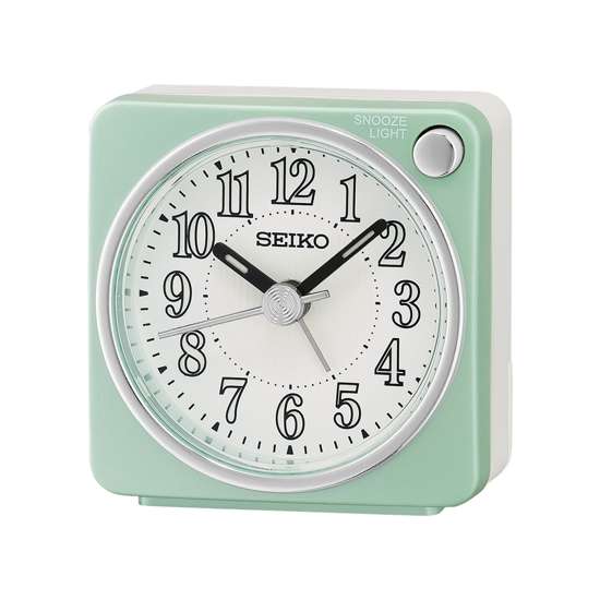 Seiko Bedside QHE185M QHE185MN QHE185-M Pearlized Green Alarm Clock