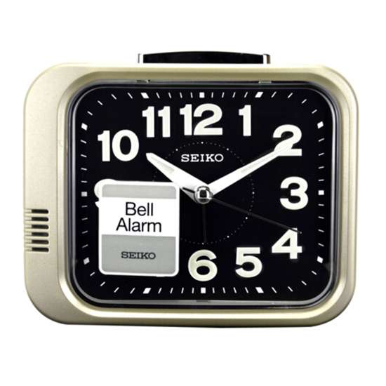 Seiko QHK028G QHK028GN Quiet Sweep Bell Alarm Clock