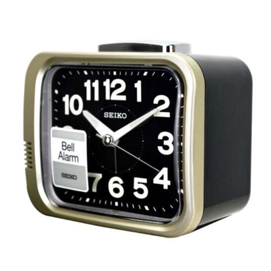 Seiko QHK028G QHK028GN Quiet Sweep Bell Alarm Clock