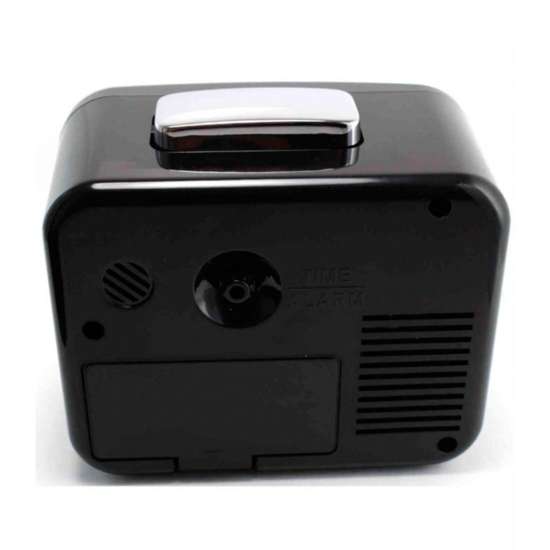 Seiko QHK028J QHK028JN Black Bell Alarm Clock