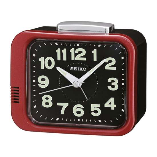 Seiko QHK028R QHK028RN Red Bell Alarm Clock
