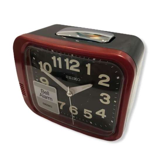 Seiko QHK028R QHK028RN Red Bell Alarm Clock