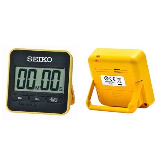 Seiko Digital Stopwatch Countdown Timer Clock QHY001Y QHY001YN