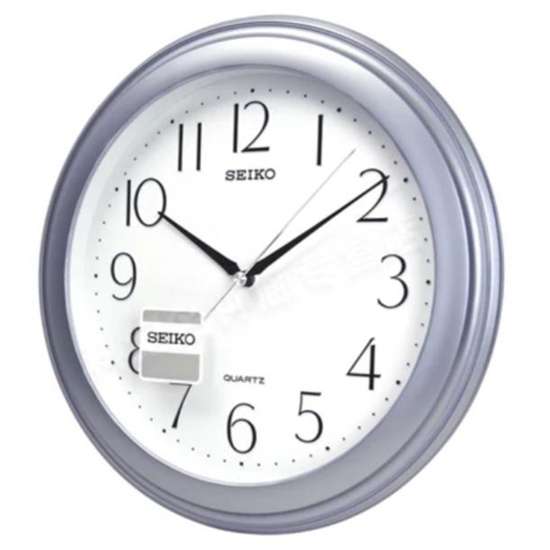 Seiko QXA576L QXA576LN Blue Round Wall Clock