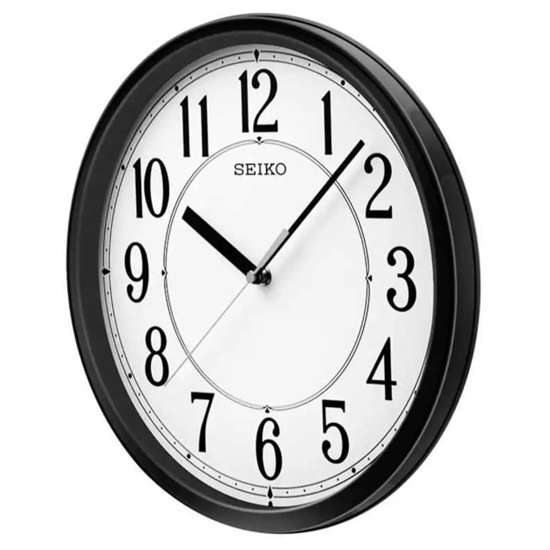 Seiko QXA756B QXA756BN Brown Round Wall Clock