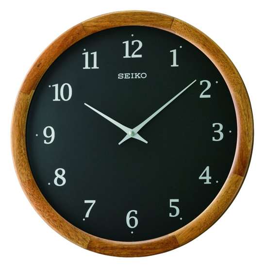 Seiko Wall Clock Acacia Wood Case QXA763Z QXA763ZN QXA763-Z (Singapore Only)