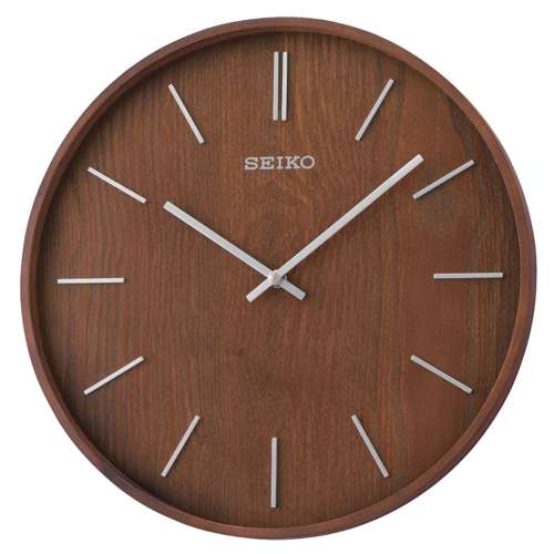 Seiko Wall Clock Wooden Case QXA765B QXA765BN (Singapore Only)