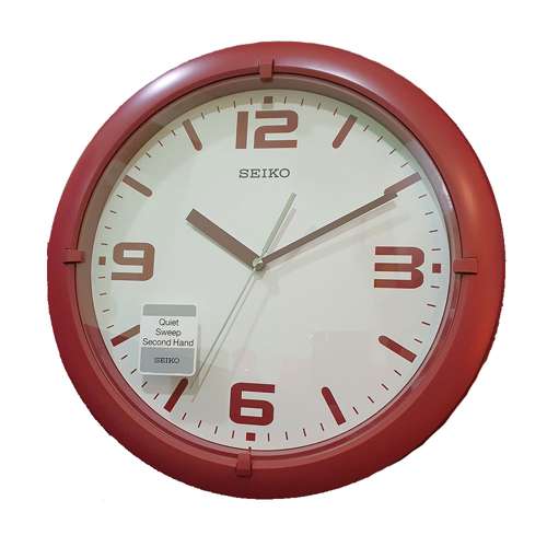 Seiko Wall Clock Red Wall Clock QXA767R QXA767RN (Singapore Only)