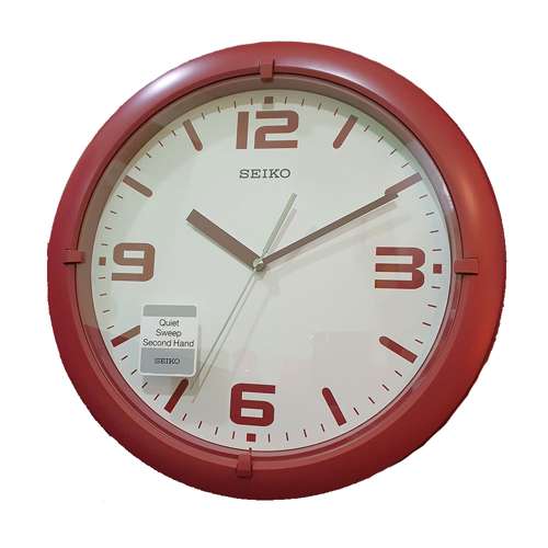 Seiko Wall Clock Red Wall Clock QXA767R QXA767RN