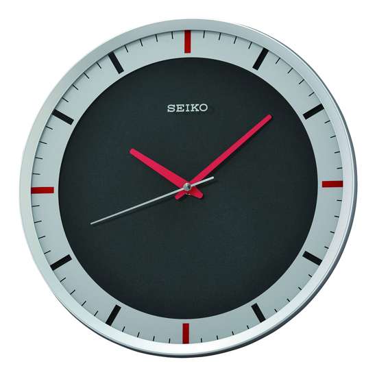 Seiko QXA769S QXA769SN Silver Round Wall Clock
