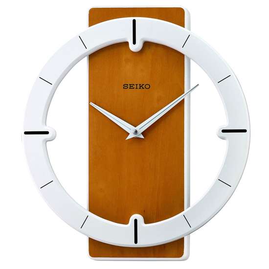 Seiko QXA774B QXA774BN Wooden Wall Clock